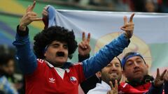 Belleza y color en la previa de las semifinales de Chile-Perú