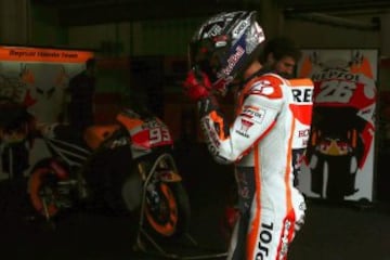 Marc Márquez durante el tercer día en los test de pretemporada.