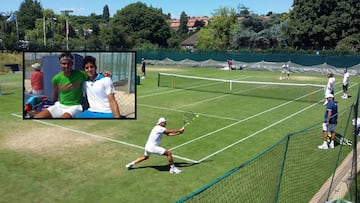 Garín entrenó con Nadal y ya conoce su rival en Wimbledon