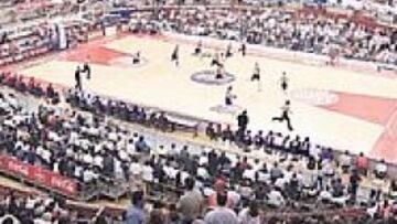EJEMPLAR. Estudiantes ha logrado una media de 11.314 espectadores en partidos de Liga ACB en el Palacio de Vistalegre al que llegó en 2001.