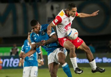 Partido de ida de la Final Liga Águila 2017-II en el estadio El Campín. Millonarios ganó 1-0 a Santa Fe.