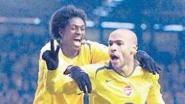 <b>BICENTENARIO. </b>Henry marcó el sábado su gol 200 con el Arsenal.