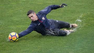 Entrenamiento de Arrizabalaga