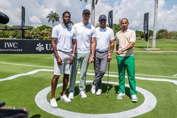 Brandon Okpalobi, Tom Brady, Marcus Allen y Lewis Hamilton.