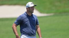 Jon Rahm, durante un entrenamiento en el US Open.