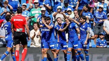13/09/25PARTIDO PRIMERA DIVISION GETAFE - OVIEDO
CELEBRACION DE GOL BORJA MAYORAL