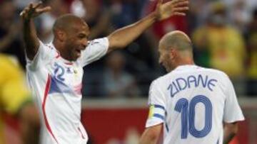Henry y Zidane, en el Mundial 2006.