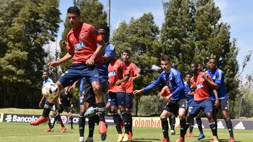 Partido amistoso entre Colombia Sub 18 y Millonarios