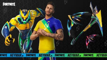 El skin Neymar Jr en Fortnite con los colores de la Selecci&oacute;n de Brasil