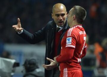 Guardiola y Ribery.