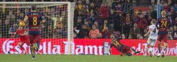 Gol de Bergantiños que hace el 2-2 y logra el empate en el Camp Nou.