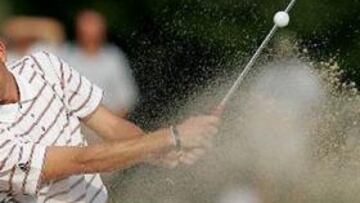 <b>DE MÁS A MENOS</b>. Sergio García, que mejoró la actuación del primer día, arruinó en parte la jornada en la segunda parte del campo.