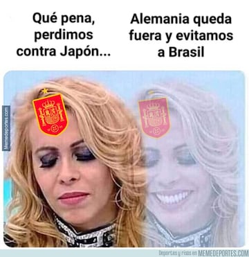 La derrota de España, protagonista de los memes del Mundial