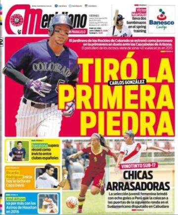 Portadas de la prensa mundial