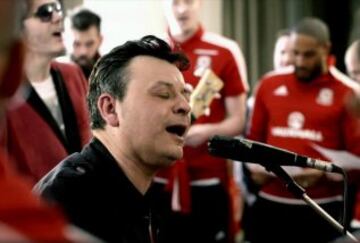 Fittingly for a country known as 'The Land of Song', Wales's official anthem for Euro 2016 was recorded by Welsh rock band Manic Street Preachers, who released a string of hit albums in the 1990s and 2000s. The track, entitled 'Together Stronger (C'mon Wa