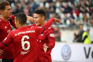 El colombiano llegó a tres goles en la Bundesliga, tras anotar en el triunfo de Bayern Múnich 3-1 sobre el Wolfsburgo