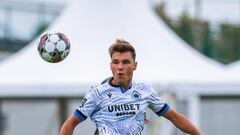 Ferrán Jutglá durante el partido amistoso.