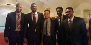 Curry y los Warriors visitan la Casa Blanca como campeones de la NBA