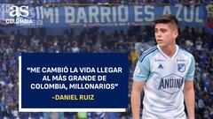 “Me cambió la vida llegar al más grande de Colombia, Millonarios”: Daniel Ruiz en AS