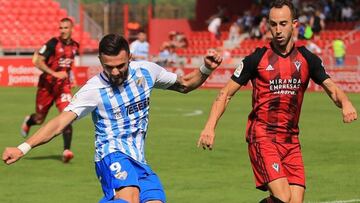 Mirandés 1-1 Málaga: resumen, goles y resultado del partido