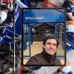 Primer día de Sainz en Grove