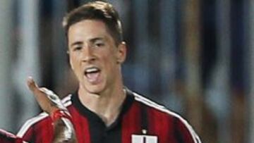 Fernando Torres con el Milán