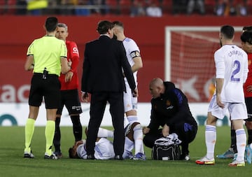 Lesión de Rodrygo. El jugador brasileño fue sustituido en el minuto 70.