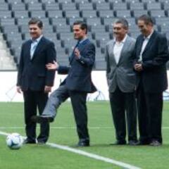 El presidente Peña Nieto inauguró el BBVA un día antes