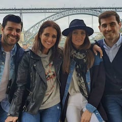 Iker Casillas y Sara Carbonero reciben la visita de Miguel Torres y Paula Echevarría