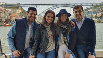 Iker Casillas y Sara Carbonero reciben la visita de Miguel Torres y Paula Echevarría