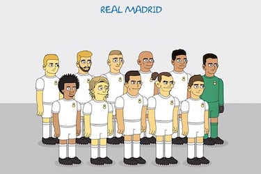 Real Madrid and Barcelona squads get 'The Simpsons' treatment