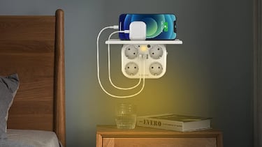 Jubila la regleta de tus abuelos con este ladrón eléctrico USB: tiene interruptor de apagado y luz nocturna