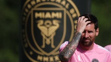 Soccer Football - FIFA Club World Cup - Inter Miami CF Training - Florida Blue Training Center, Fort Lauderdale, Florida, U.S. - June 16, 2025 Inter Miami CF's Lionel Messi during training REUTERS/Hannah Mckay