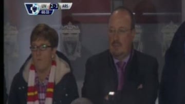 Rafa Benítez estuvo en Anfield viendo el Liverpool-Arsenal