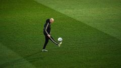 Zidane, en la Ciudad Real Madrid.