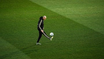 Zidane, en la Ciudad Real Madrid.