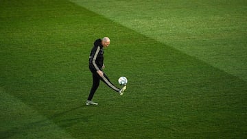 Zidane, en la Ciudad Real Madrid.