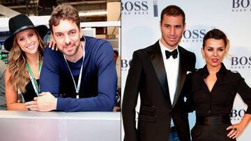 Pau Gasol, Iv&aacute;n Helguera, y m&aacute;s famosas de deportistas con periodistas