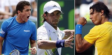 Nadal, Verdasco y Almagro sacan pecho en Miami