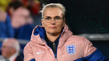 Sydney (Australia), 12/08/2023.- Head coach of England, Sarina Weigman during the FIFA Women's World Cup 2023 Quarter Final soccer match between England and Colombia at Stadium Australia in Sydney, Australia, 12 August 2023. (Mundial de Fútbol) EFE/EPA/DEAN LEWINS AUSTRALIA AND NEW ZEALAND OUT
