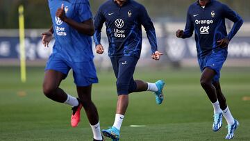 Mbappé missed France's pre-game conference and has failed to score in the last four PSG games, but his French team says they see nothing wrong with him.
