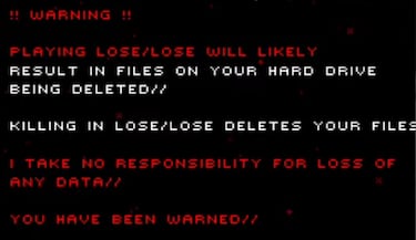 Lose/Lose: el peligroso videojuego indie que borra archivos de tu PC cuando eliminas enemigos
