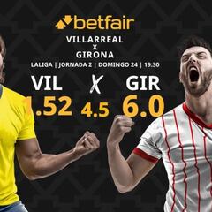 Villarreal vs. Girona: horario, dónde ver, estadísticas y pronósticos