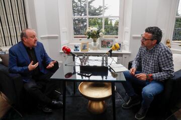 Rafa Benítez, durante la entrevista que concedió en su domicilio de Liverpool.