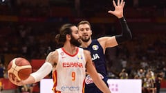 Ricky Rubio, ante Serbia.