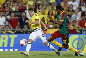 Colombia muestra buen fútbol ante Camerún