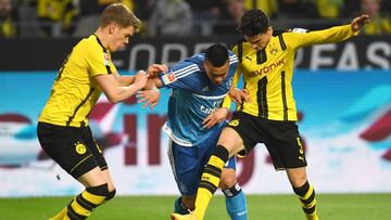 Marc Bartra, Matthias Ginter y Bobby Wood.