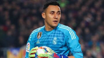 Keylor Navas, en un partido con el Real Madrid.