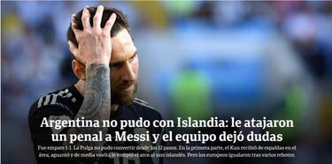 Messi acaba desolado y la prensa argentina desmoralizada
