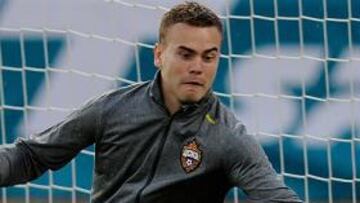 Igor Akinfeev, antes de su lesión.